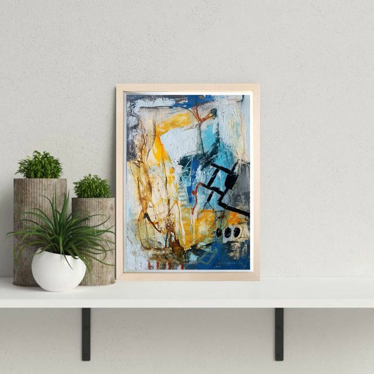 Original Abstract Expressionism Abstract Painting by Iulia Paun