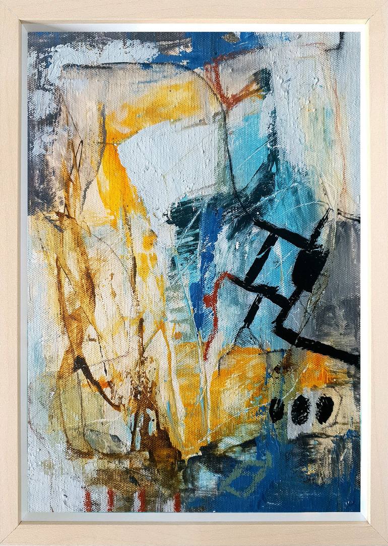 Original Abstract Expressionism Abstract Painting by Iulia Paun