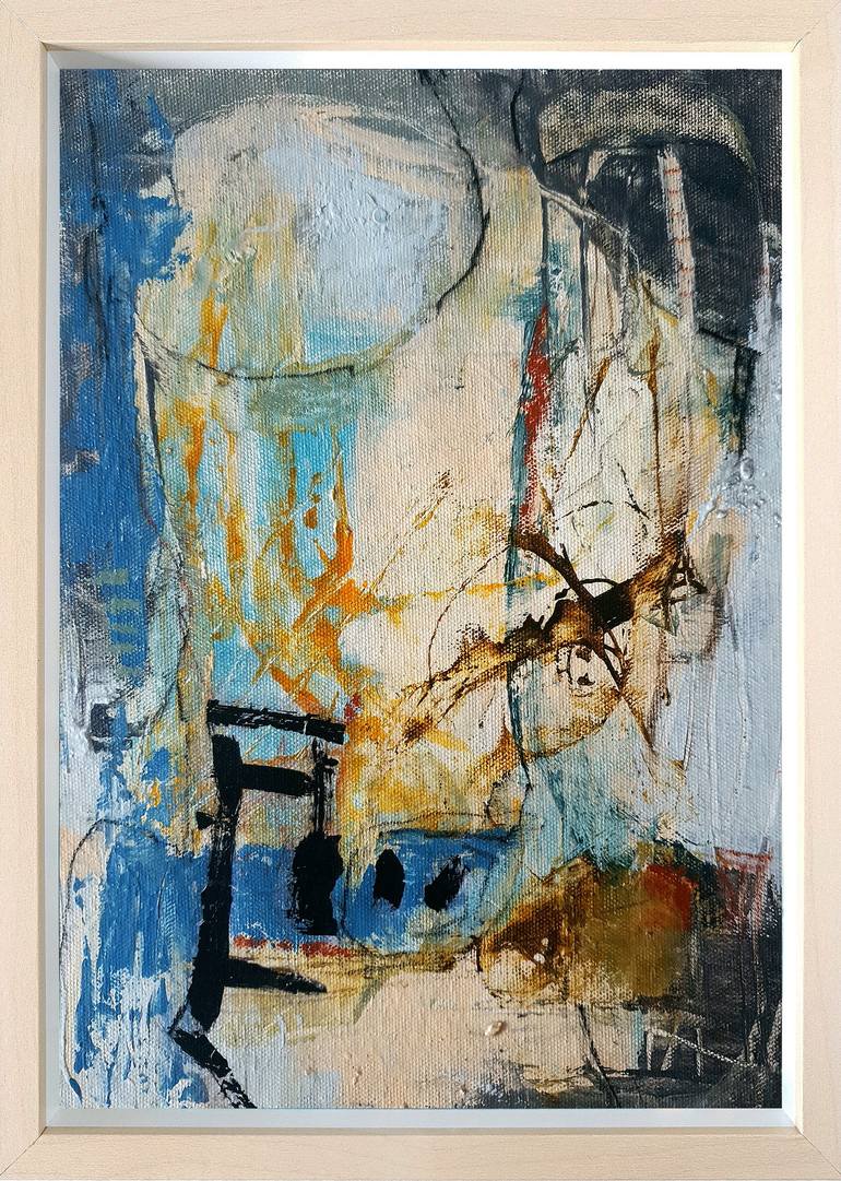 Original Abstract Expressionism Abstract Painting by Iulia Paun