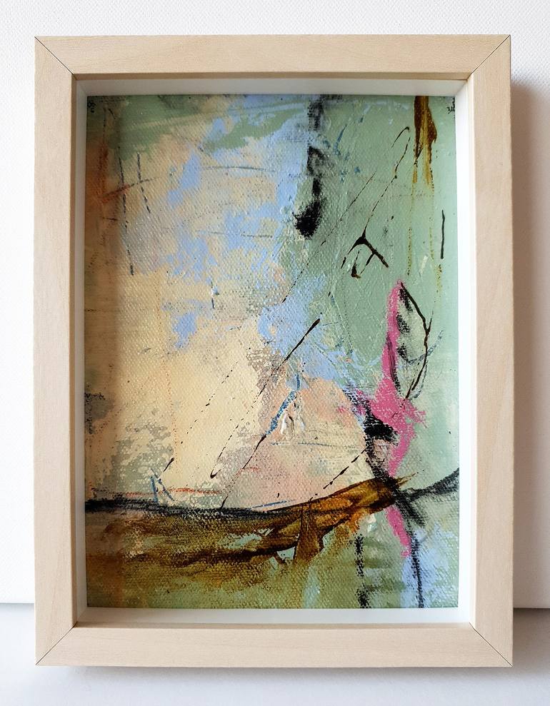 Original Abstract Expressionism Abstract Painting by Iulia Paun