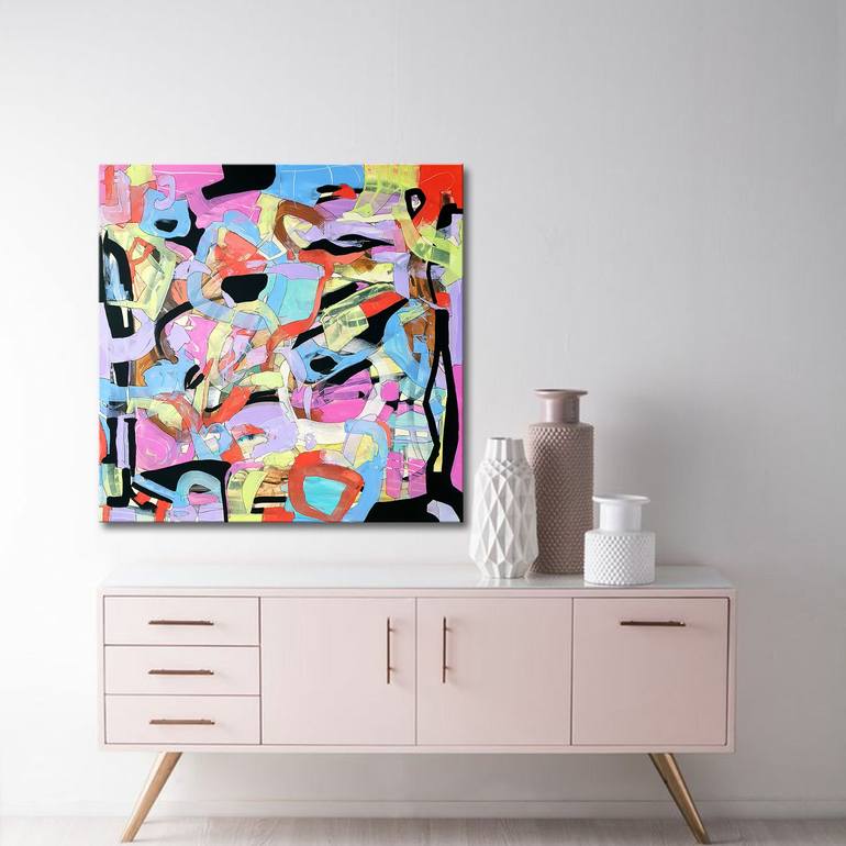 Original Abstract Painting by Iulia Paun