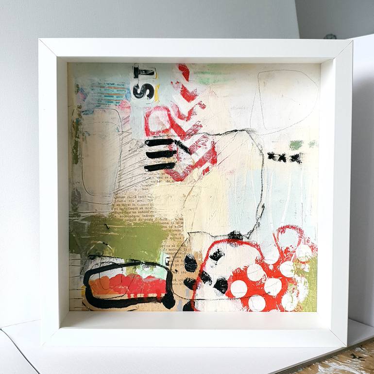 Original Abstract Expressionism Abstract Painting by Iulia Paun