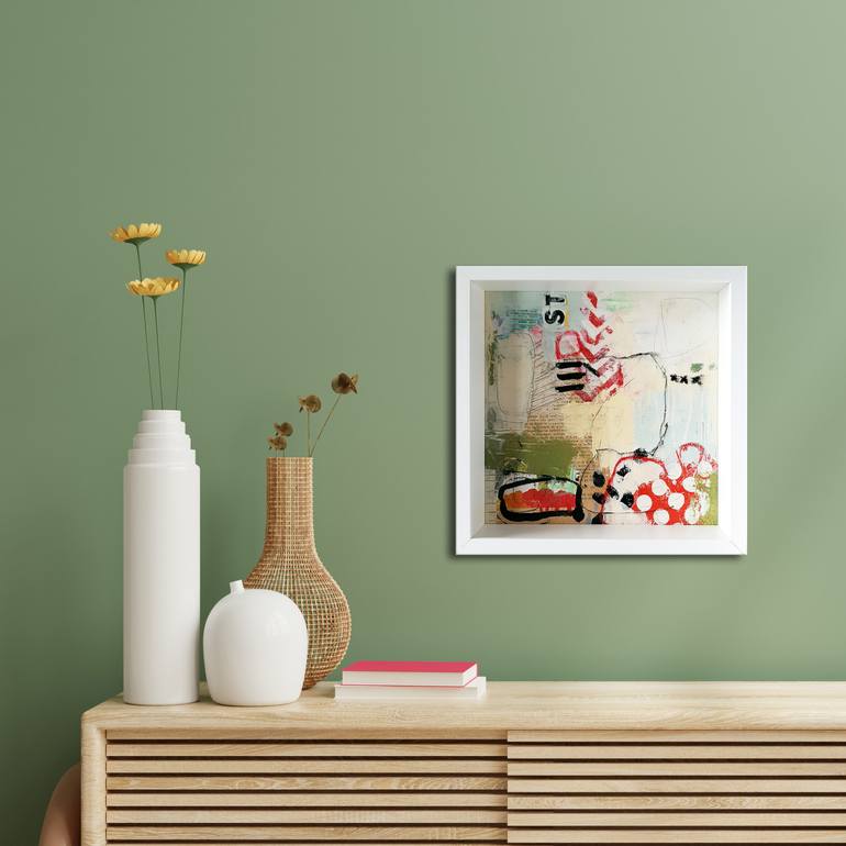 Original Abstract Expressionism Abstract Painting by Iulia Paun