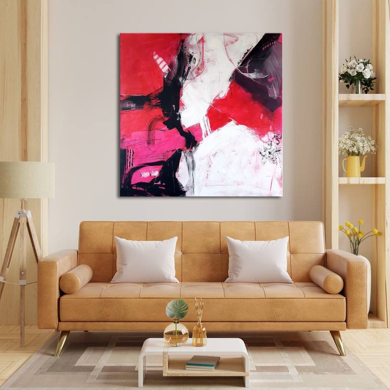 Original Abstract Expressionism Abstract Painting by Iulia Paun