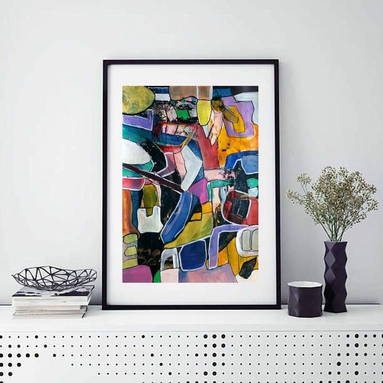 Original Abstract Painting by Iulia Paun