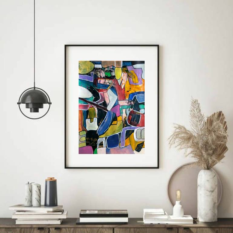 Original Abstract Painting by Iulia Paun