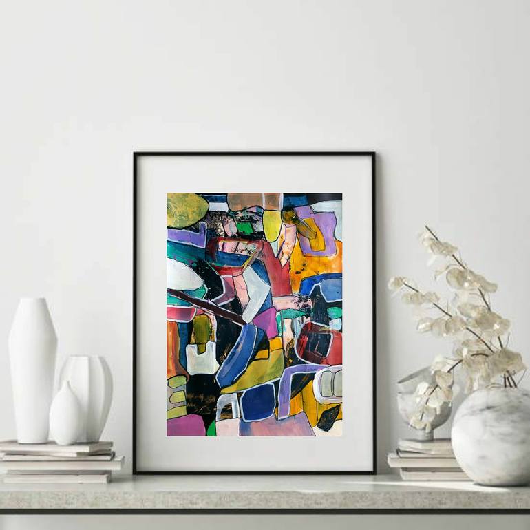 Original Abstract Painting by Iulia Paun