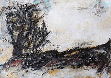 Original Abstract Expressionism Landscape Paintings by Iulia Paun