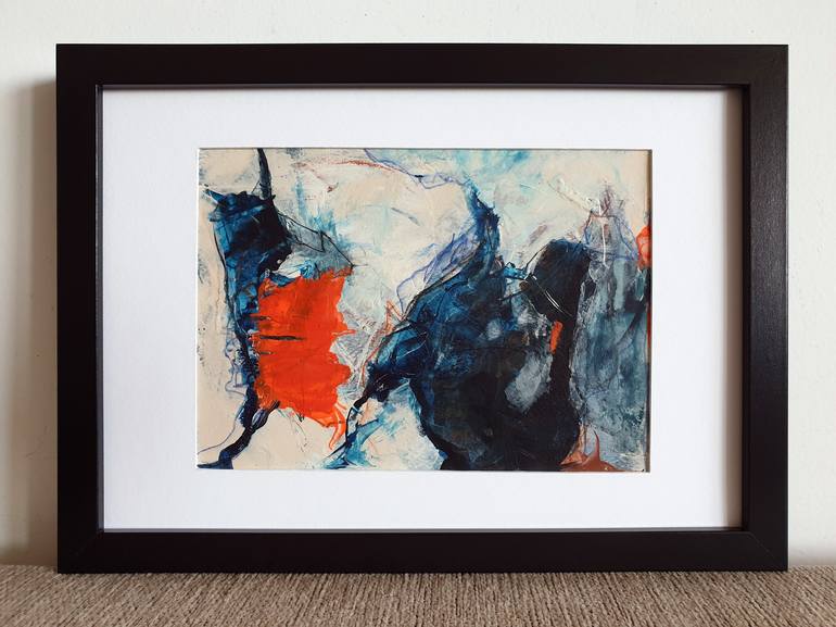 Original Abstract Expressionism Abstract Painting by Iulia Paun