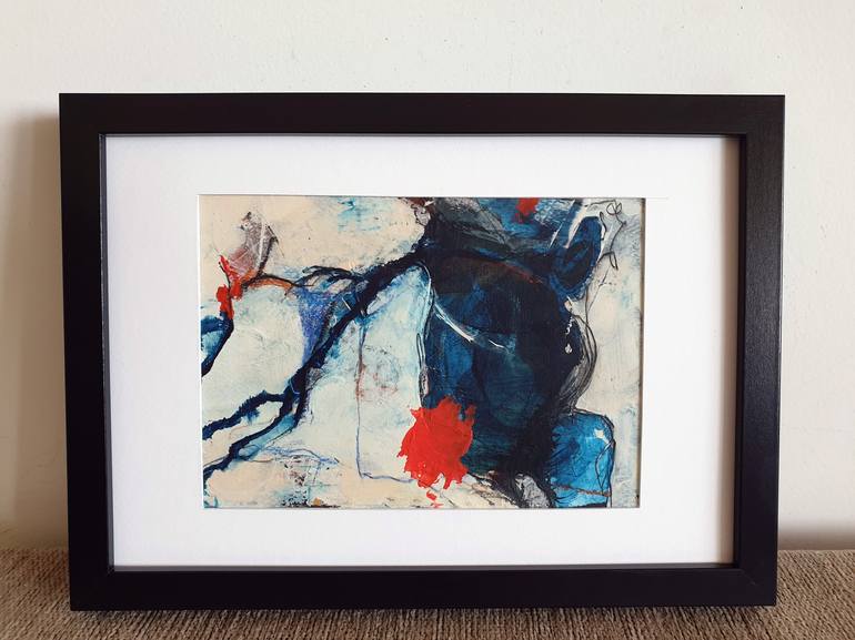 Original Abstract Expressionism Abstract Painting by Iulia Paun