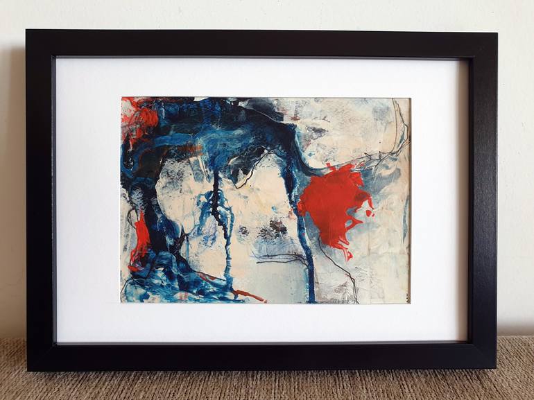 Original Abstract Expressionism Abstract Painting by Iulia Paun