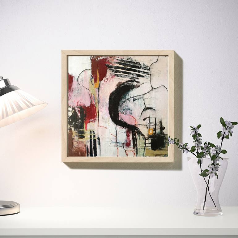 Original Abstract Expressionism Abstract Painting by Iulia Paun