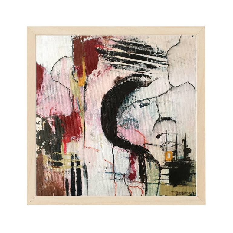 Original Abstract Expressionism Abstract Painting by Iulia Paun