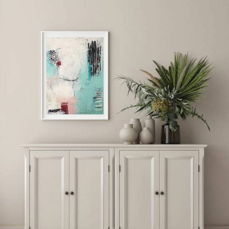 Original Abstract Expressionism Abstract Painting by Iulia Paun