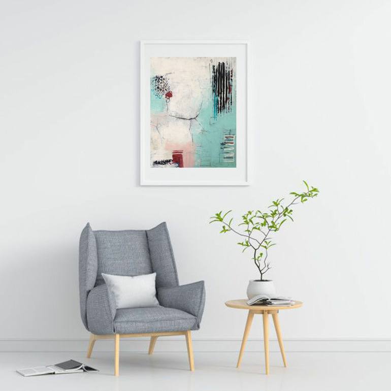 Original Abstract Expressionism Abstract Painting by Iulia Paun
