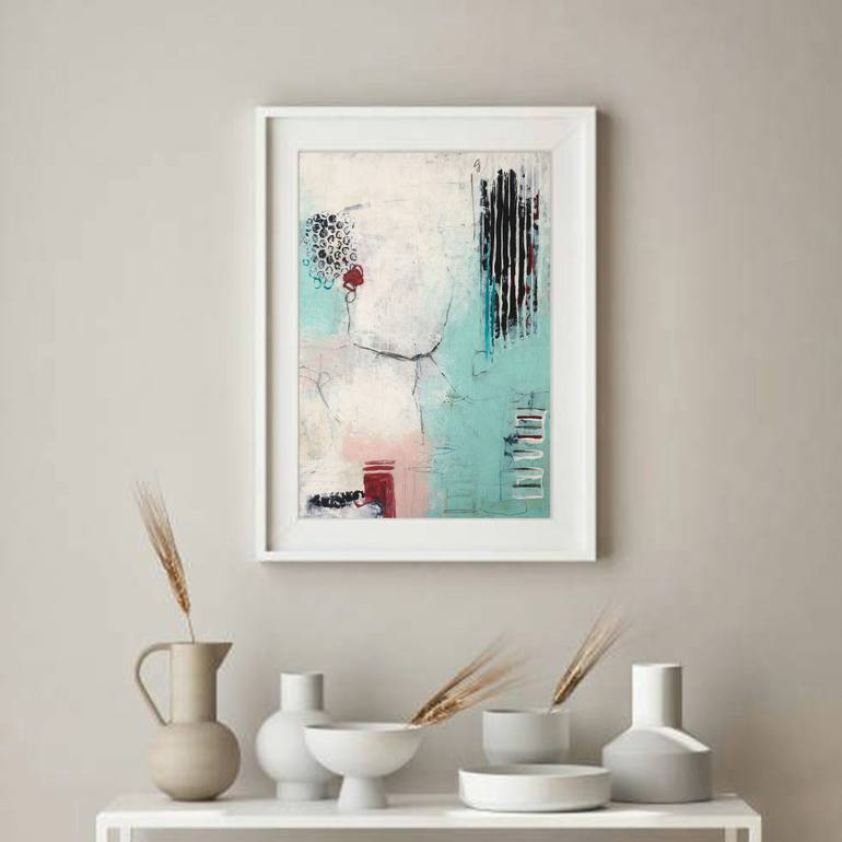Original Abstract Expressionism Abstract Painting by Iulia Paun