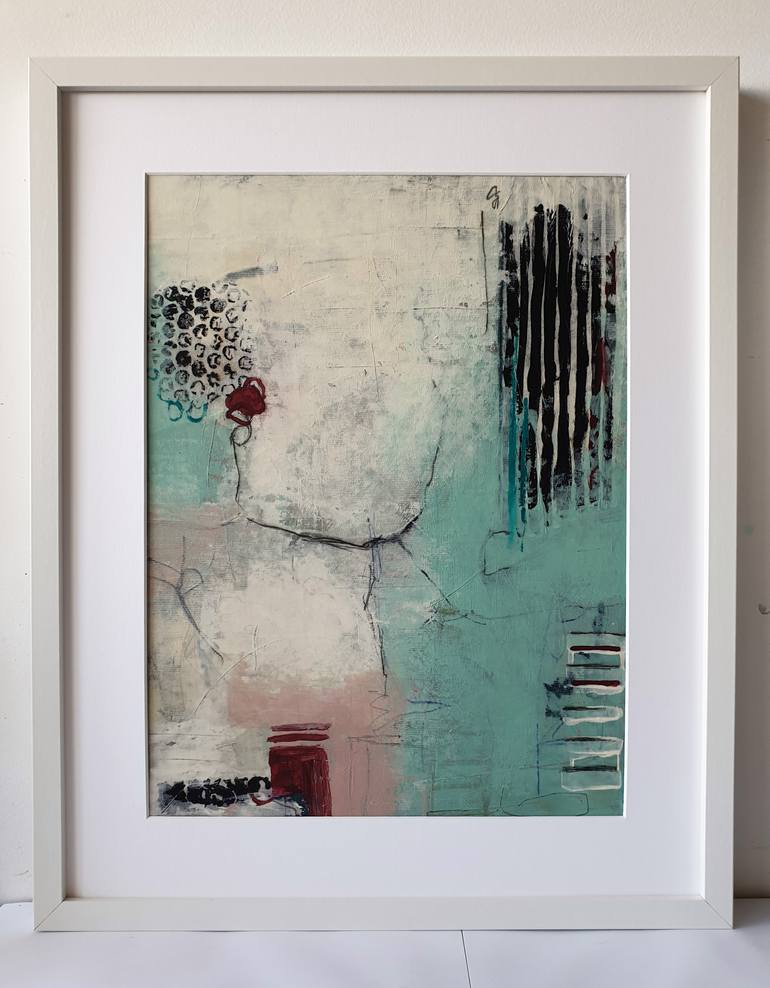 Original Abstract Expressionism Abstract Painting by Iulia Paun