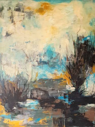 Print of Abstract Landscape Paintings by Iulia Paun