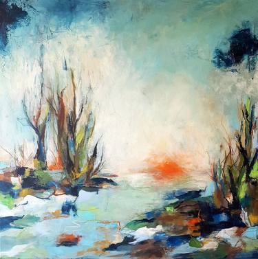 Print of Abstract Landscape Paintings by Iulia Paun