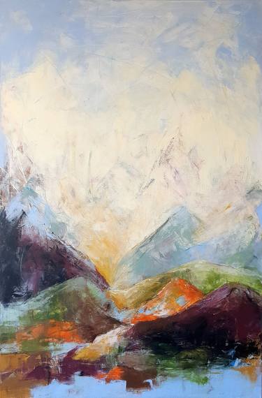 Print of Abstract Landscape Paintings by Iulia Paun