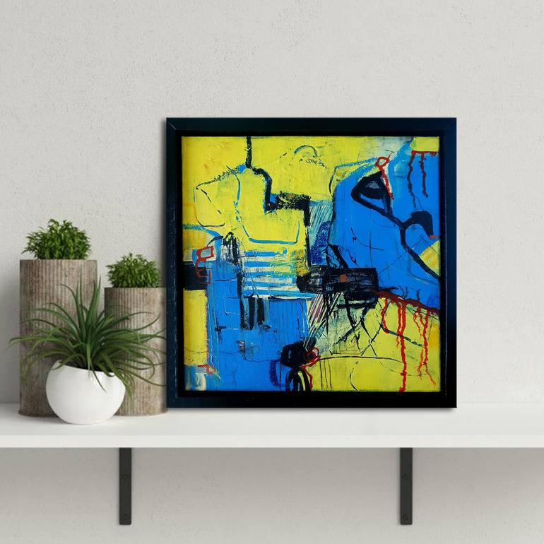 Original Abstract Expressionism Abstract Painting by Iulia Paun