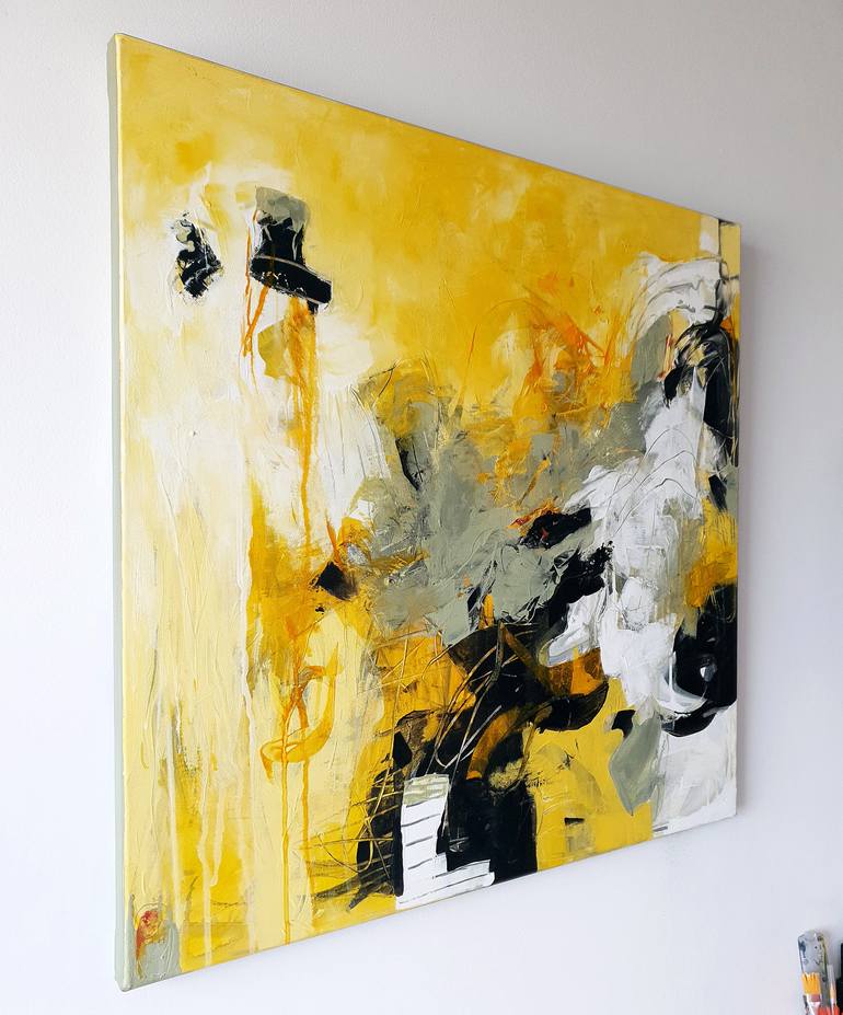 Original Abstract Expressionism Abstract Painting by Iulia Paun