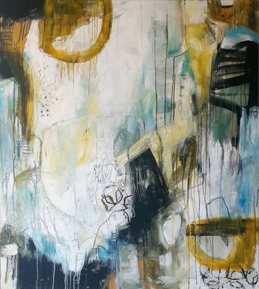 Original Abstract Expressionism Abstract Paintings by Iulia Paun
