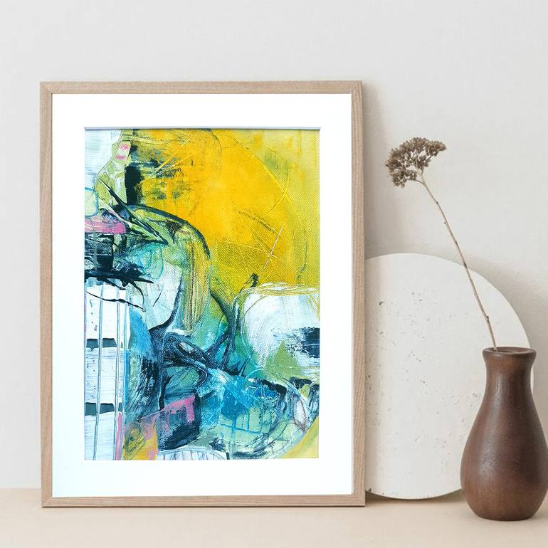 Original Abstract Expressionism Abstract Painting by Iulia Paun