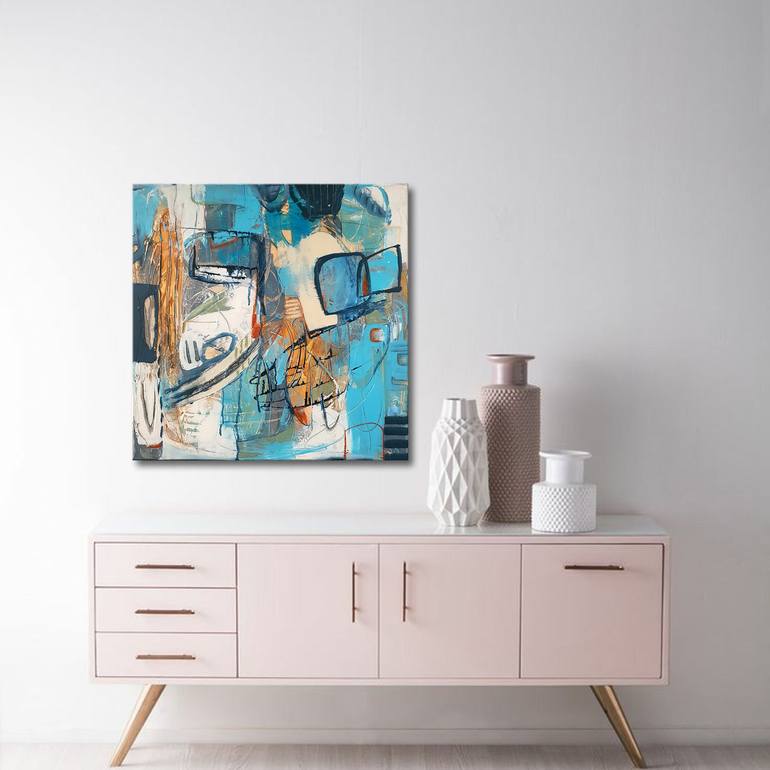 Original Abstract Painting by Iulia Paun