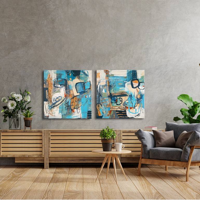 Original Abstract Painting by Iulia Paun