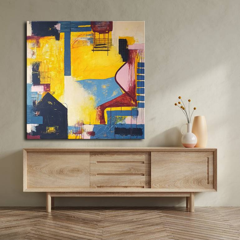 Original Abstract Painting by Iulia Paun