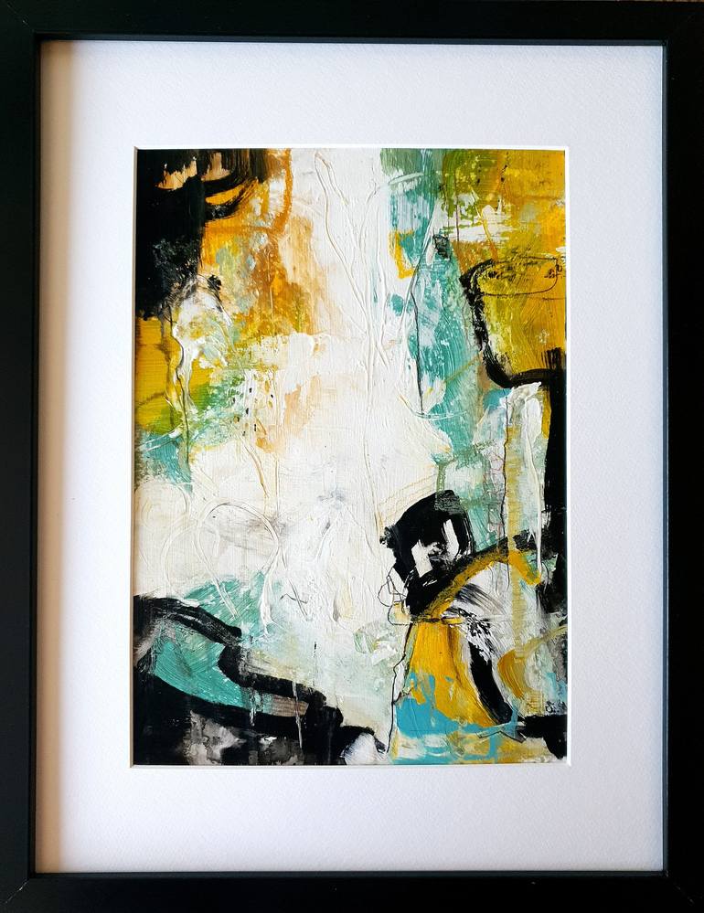 Original Abstract Expressionism Abstract Painting by Iulia Paun