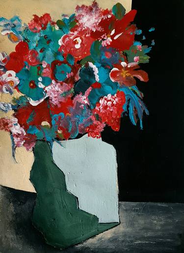 Print of Floral Paintings by Iulia Paun