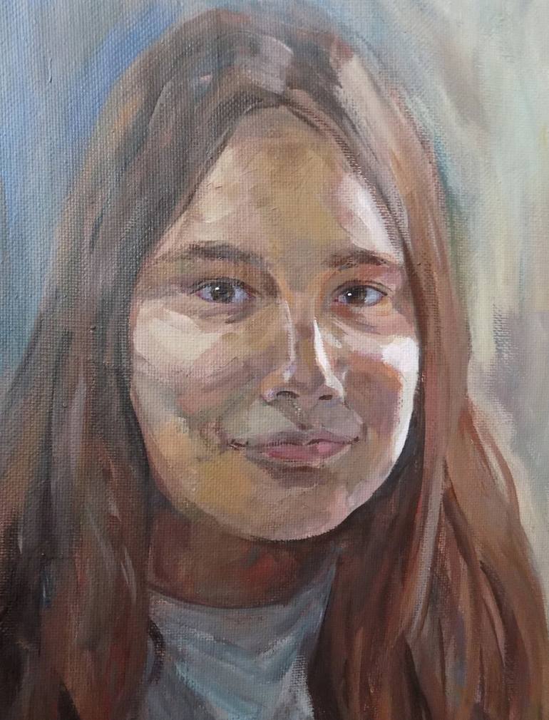 Original Fine Art Portrait Painting by Natalia Gorn