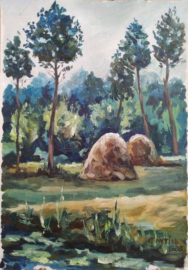 Original Impressionism Landscape Paintings by oleksandr kutil