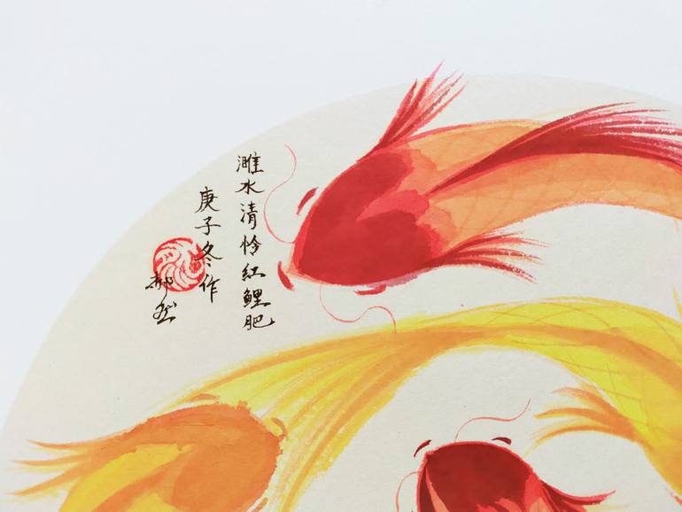 Original Abstract Animal Painting by Ran Hao