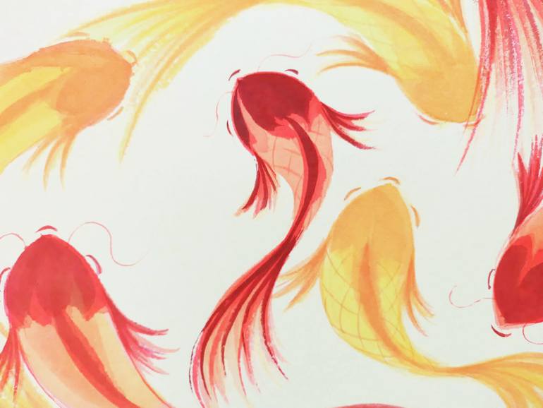 Original Abstract Animal Painting by Ran Hao