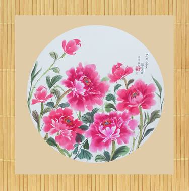 Print of Art Deco Floral Paintings by RAN HAO