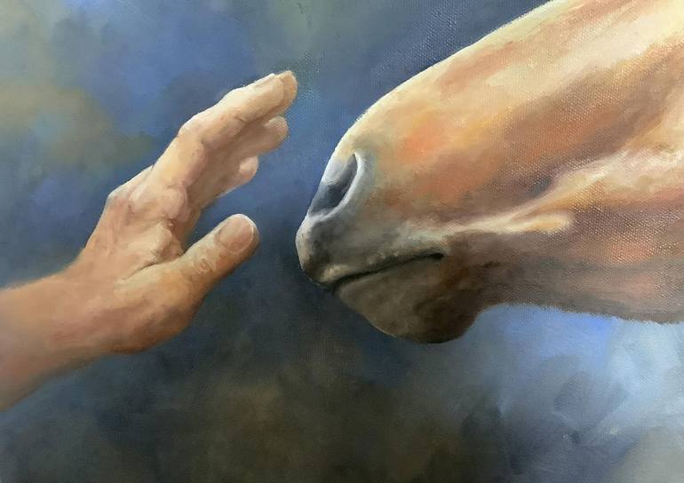 Original Conceptual Horse Painting by Carol Clouse