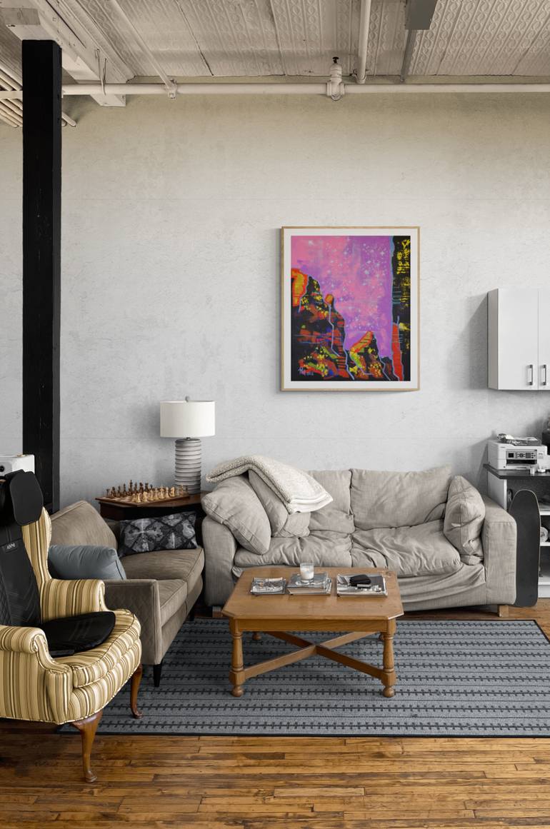 Original Street Art Landscape Painting by Pamela Kenny-Levick