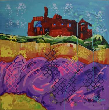 Original Pop Art Landscape Paintings by Pamela Kenny-Levick