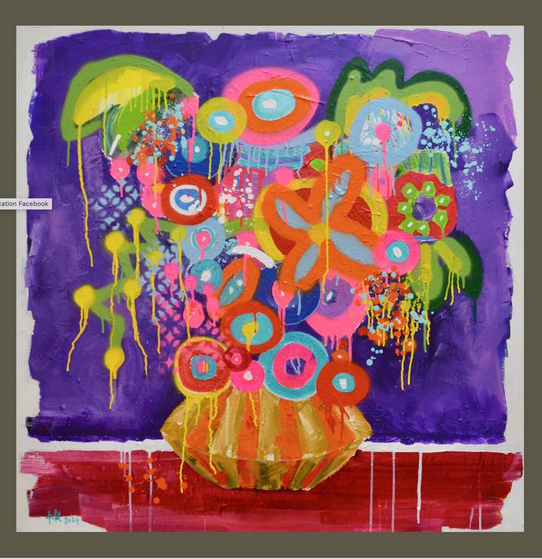 Original Expressionism Botanic Painting by Pamela Kenny-Levick