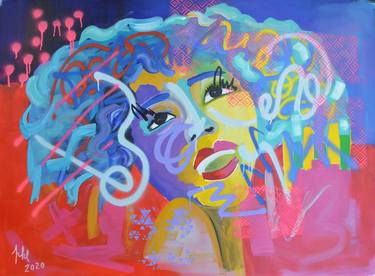 Print of Pop Art Women Paintings by Pamela Kenny-Levick