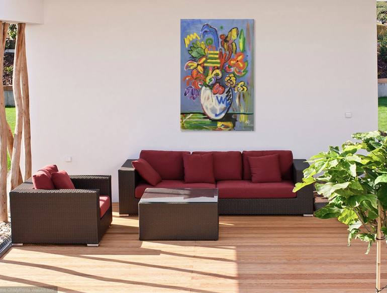 Original Other Floral Painting by Pamela Kenny-Levick