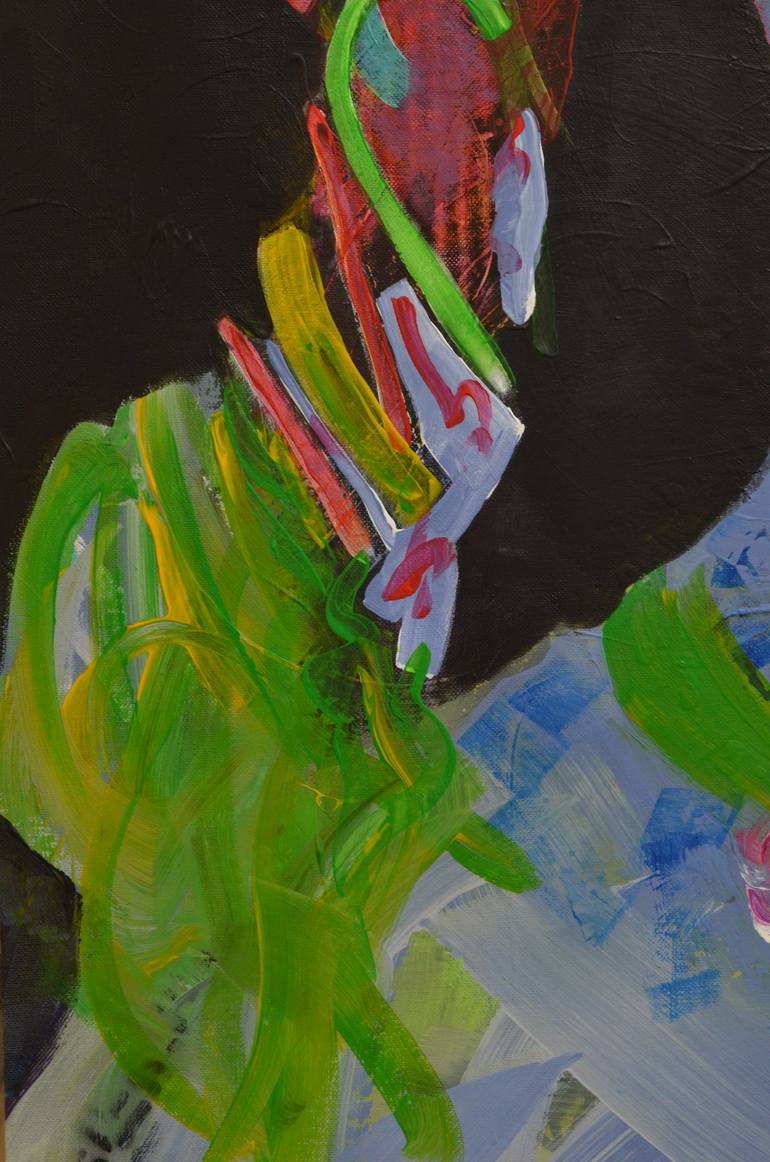 Original Expressionism Fashion Painting by Pamela Kenny-Levick