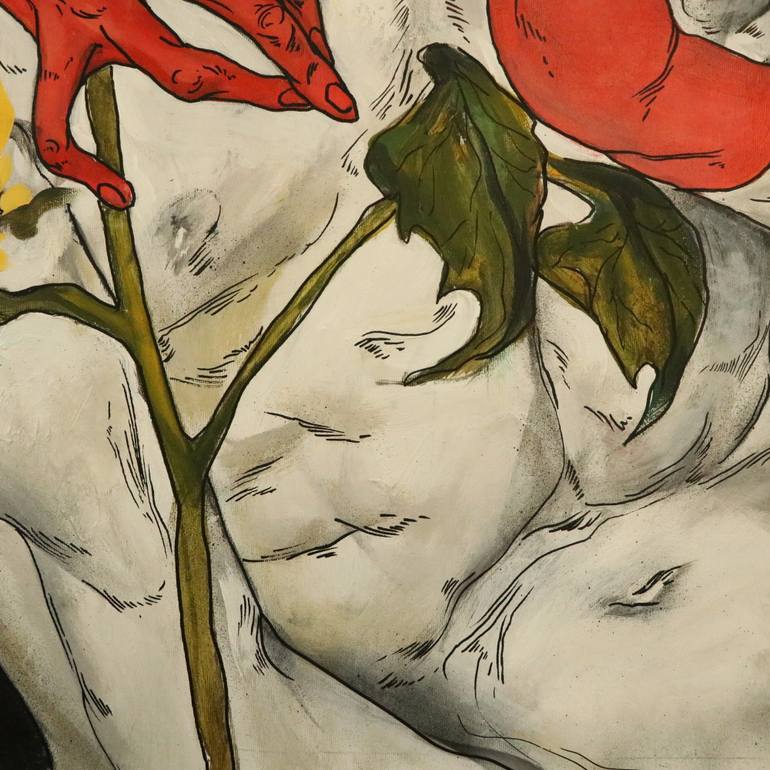 Original Contemporary Body Painting by Zhenya Machkovska