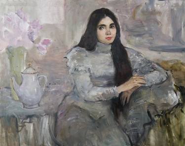 Original Portrait Painting by Zhenya Machkovska