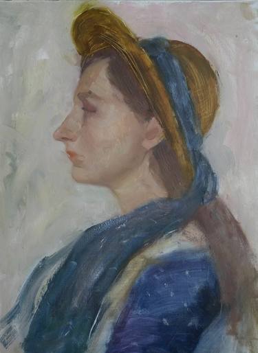 Original Portrait Painting by Zhenya Machkovska