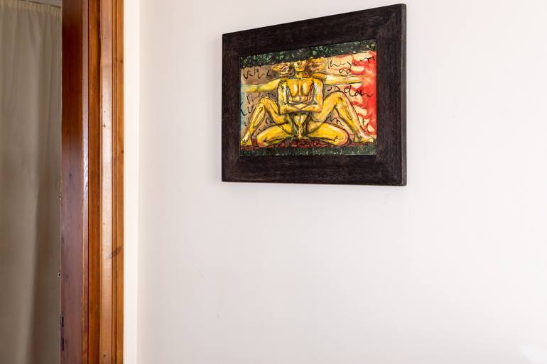 Original Expressionism Nude Painting by Thierry Delsart