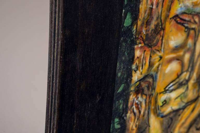 Original Expressionism Nude Painting by Thierry Delsart